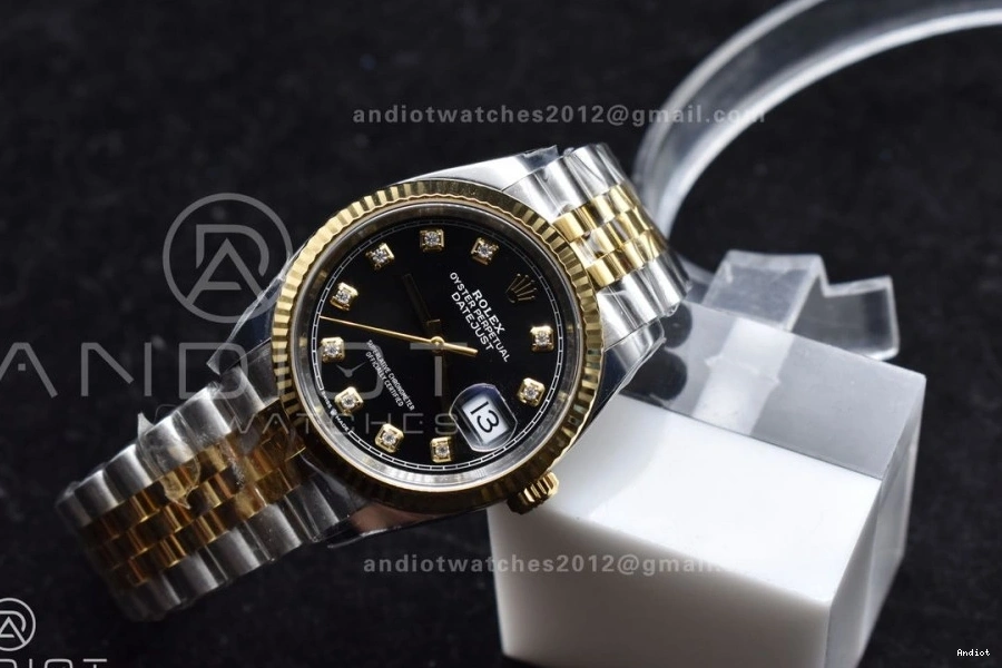 126233 Clean Bracelet Steel Black VR3235 Best Jubilee Dial on YG Diamonds 904L DateJust SS 1:1 Edition 36 0701